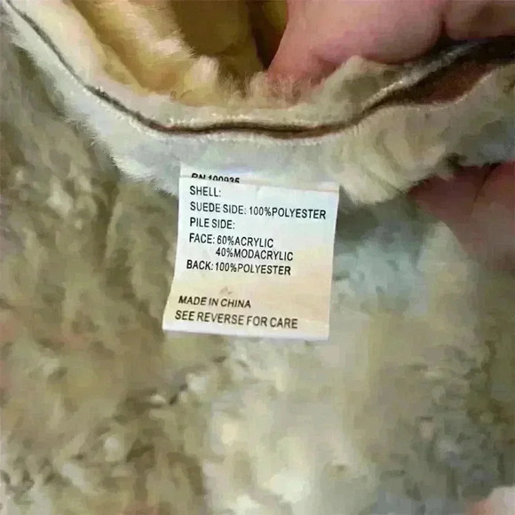 Cozy Vintage County Clothing Women's Brown/Cream Vest L Faux Shearling Fur - Picture 5 of 9